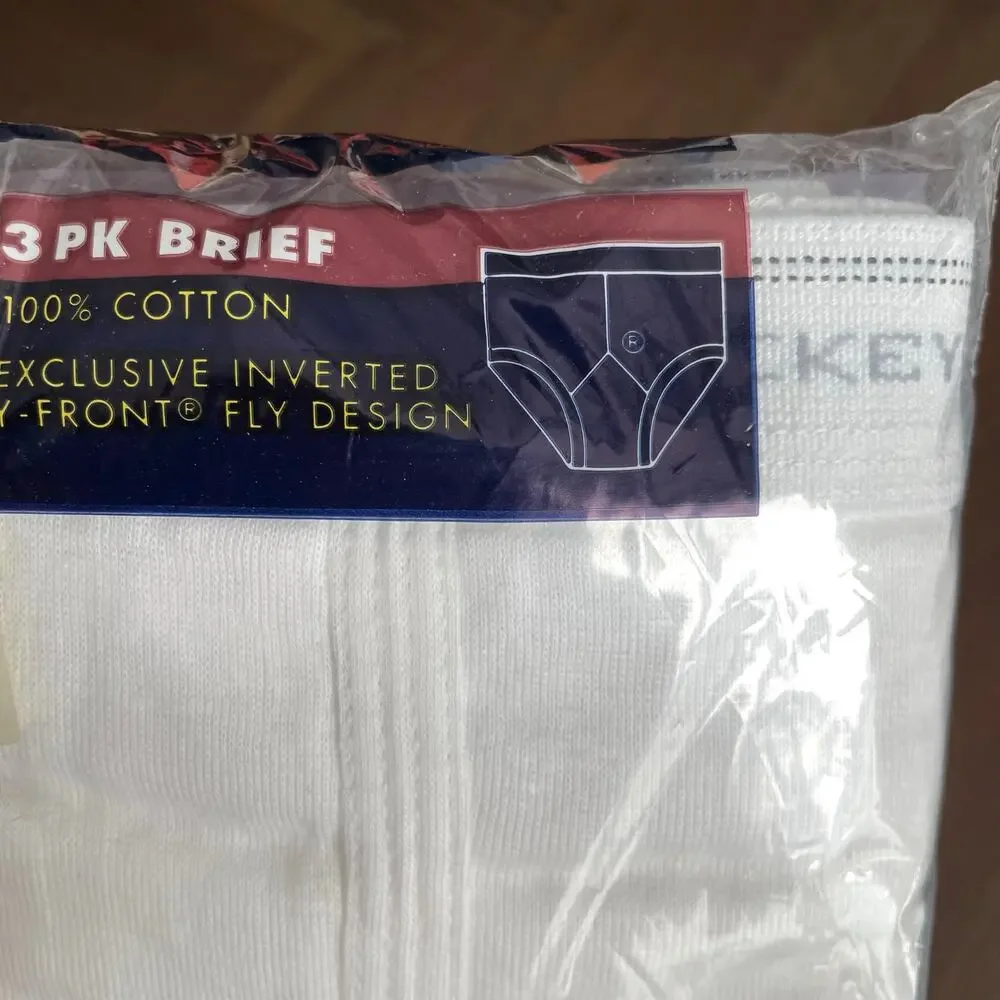 Jockey Classic Men Brief Underwear Pack Of 3 Vintage 1997 White NOS Sealed